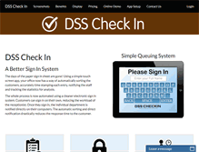 Tablet Screenshot of dsscheckin.com